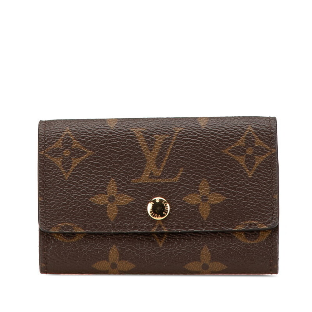 Louis Vuitton Monogram Multicle Wallet Brown Fuchsia Pink